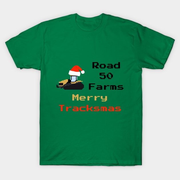 Merry Tracksmas T-Shirt by Road50Farms